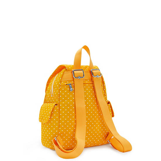 Sacs À Dos Kipling City Pack Mini Printed Jaune | FR 1720ZU